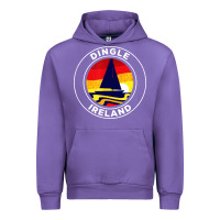 Tulip dingle ireland vintage sailboat 70s retro sunset Urban Hoodie - artisFamous