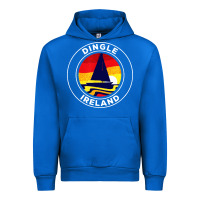 Cobalt dingle ireland vintage sailboat 70s retro sunset Urban Hoodie - artisFamous