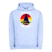 Pigment Grape Ice dingle ireland vintage sailboat 70s retro sunset Urban Hoodie - artisFamous