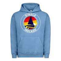 Dingle Ireland Vintage Sailboat 70s Retro Sunset Urban Hoodie | Teevron