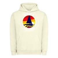 Pigment Pistachio dingle ireland vintage sailboat 70s retro sunset Urban Hoodie - artisFamous