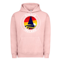 Pigment Salmon dingle ireland vintage sailboat 70s retro sunset Urban Hoodie - artisFamous