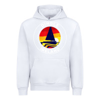 White dingle ireland vintage sailboat 70s retro sunset Urban Hoodie - artisFamous