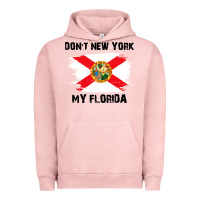 Pigment Salmon don't new york my florida t shirt flag Urban Hoodie - artisFamous