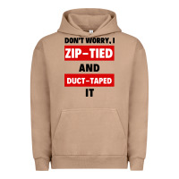 Pigment Burro don't worry i zip tied and duct taped it Urban Hoodie - artisFamous