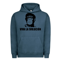 Pigment Midnight Navy viva la evolucion Urban Hoodie - artisFamous