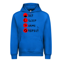 Cobalt eat sleep anime repeat japanese Urban Hoodie - artisFamous
