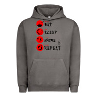 Pigment Tornado eat sleep anime repeat japanese Urban Hoodie - artisFamous