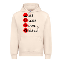 Sandshell eat sleep anime repeat japanese Urban Hoodie - artisFamous