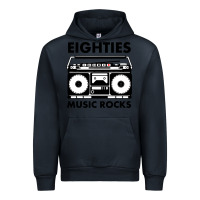 Navy eighties music rocks Urban Hoodie - artisFamous