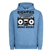 Pigment Pebble Blue eighties music rocks Urban Hoodie - artisFamous