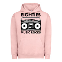 Pigment Salmon eighties music rocks Urban Hoodie - artisFamous