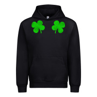 Black four leaf clover Urban Hoodie - artisFamous