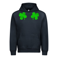 Navy four leaf clover Urban Hoodie - artisFamous