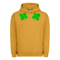 Pigment Peanut Butter four leaf clover Urban Hoodie - artisFamous