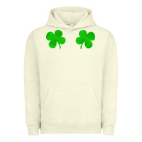 Pigment Pistachio four leaf clover Urban Hoodie - artisFamous