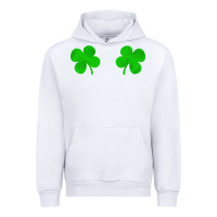 White four leaf clover Urban Hoodie - artisFamous