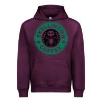 Mauve Wine skeleton coffee halloween Urban Hoodie - artisFamous