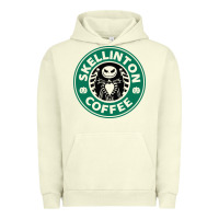 Pigment Pistachio skeleton coffee halloween Urban Hoodie - artisFamous