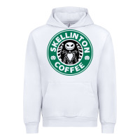 White skeleton coffee halloween Urban Hoodie - artisFamous