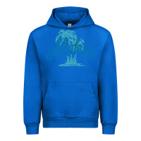 Cobalt hawaii aloha art Urban Hoodie - artisFamous