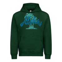Forest Green hawaii aloha art Urban Hoodie - artisFamous