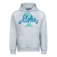 Heather Grey hawaii aloha art Urban Hoodie - artisFamous