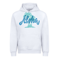 White hawaii aloha art Urban Hoodie - artisFamous