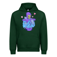 Forest Green skeletor's cat Urban Hoodie - artisFamous