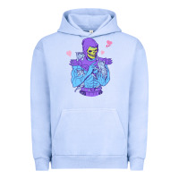 Pigment Grape Ice skeletor's cat Urban Hoodie - artisFamous
