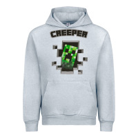 Heather Grey creeper Urban Hoodie - artisFamous