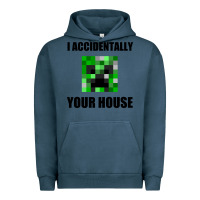 Pigment Midnight Navy creeper meme Urban Hoodie - artisFamous