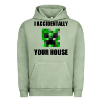 Pigment Oil Green creeper meme Urban Hoodie - artisFamous
