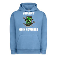 Pigment Pebble Blue creeper meme Urban Hoodie - artisFamous