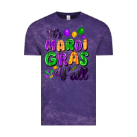 Cloud Purple It's Mardi Gras y'all Vintage Tee - FaDigitalArtStudio