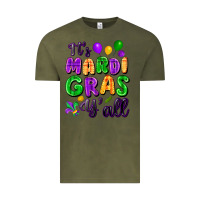 Vintage Olive It's Mardi Gras y'all Vintage Tee - FaDigitalArtStudio