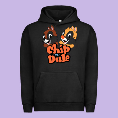 Chip N Dale Urban Hoodie Designed By Artisfamous