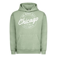Pigment Oil Green chicago Urban Hoodie - artisFamous