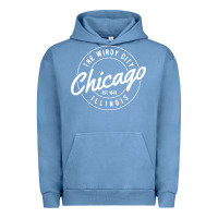 Pigment Pebble Blue chicago Urban Hoodie - artisFamous