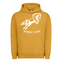 Pigment Peanut Butter Personalised Horse Printed Equestrian Riding Cob Jumping Rider Horse Urban Hoodie - artisFamous