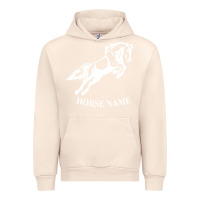 Sandshell Personalised Horse Printed Equestrian Riding Cob Jumping Rider Horse Urban Hoodie - artisFamous