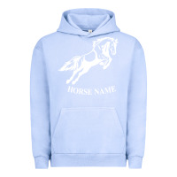 Pigment Grape Ice Personalised Horse Printed Equestrian Riding Cob Jumping Rider Horse Urban Hoodie - artisFamous