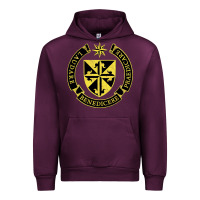 Mauve Wine Roman Catholic Urban Hoodie - artisFamous