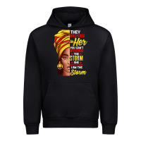 Black History Month Shirt African Woman Afro I Am The Storm T Shirt Urban Hoodie | Teevron