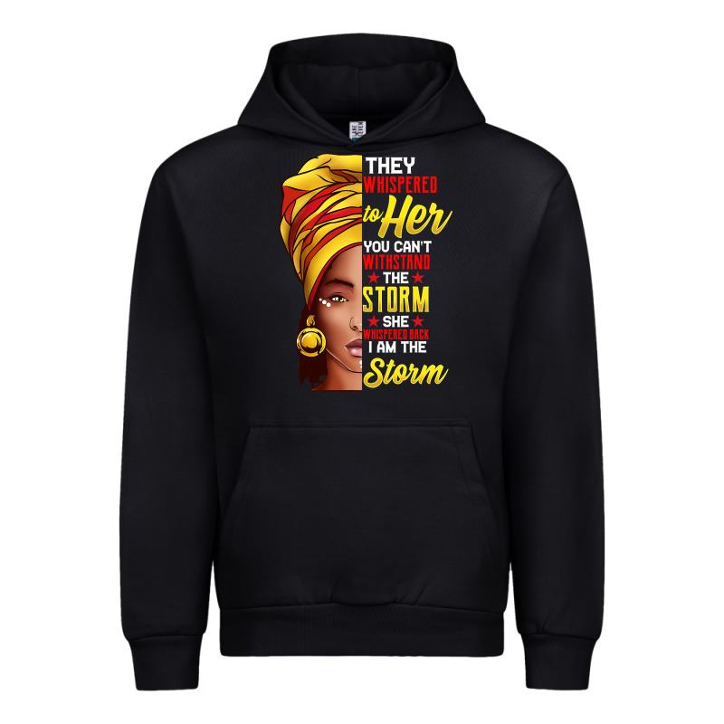 Black History Month Shirt African Woman Afro I Am The Storm T Shirt Urban Hoodie by artisFamous | Teevron
