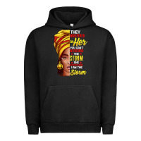 Pigment Black black history month shirt african woman afro i am the storm t shirt Urban Hoodie - artisFamous