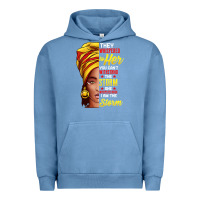 Pigment Pebble Blue black history month shirt african woman afro i am the storm t shirt Urban Hoodie - artisFamous