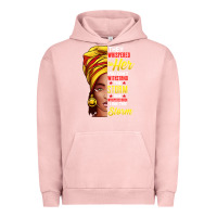 Pigment Salmon black history month shirt african woman afro i am the storm t shirt Urban Hoodie - artisFamous