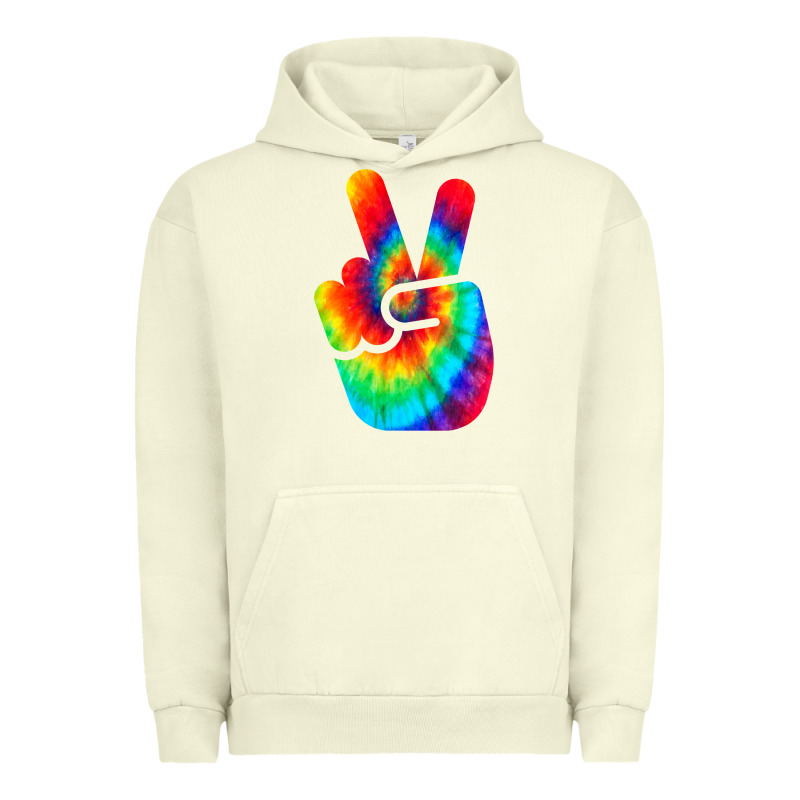 Cool Peace Hand Tie Dye T Shirt For Boys And Girls Urban Hoodie by artisFamous | Teevron
