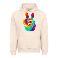 Sandshell cool peace hand tie dye t shirt for boys and girls Urban Hoodie - artisFamous